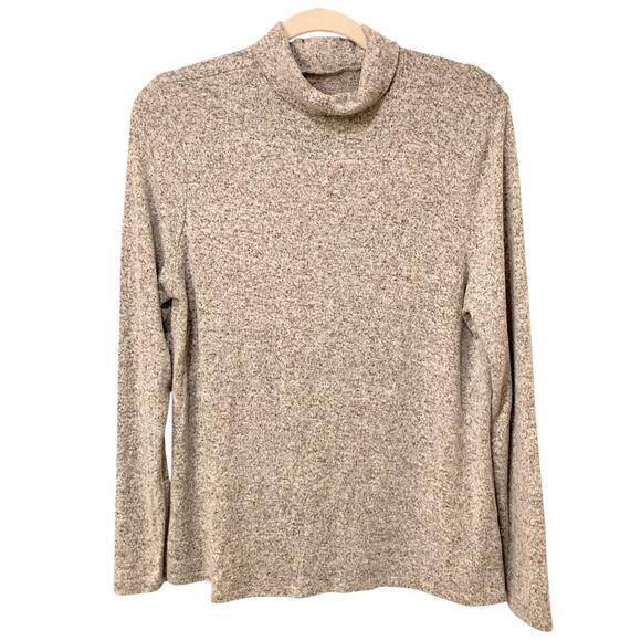 Torrid Super Soft Plush Heather Gray Mock Turtleneck Top Size 00 EUC - Picture 1 of 7